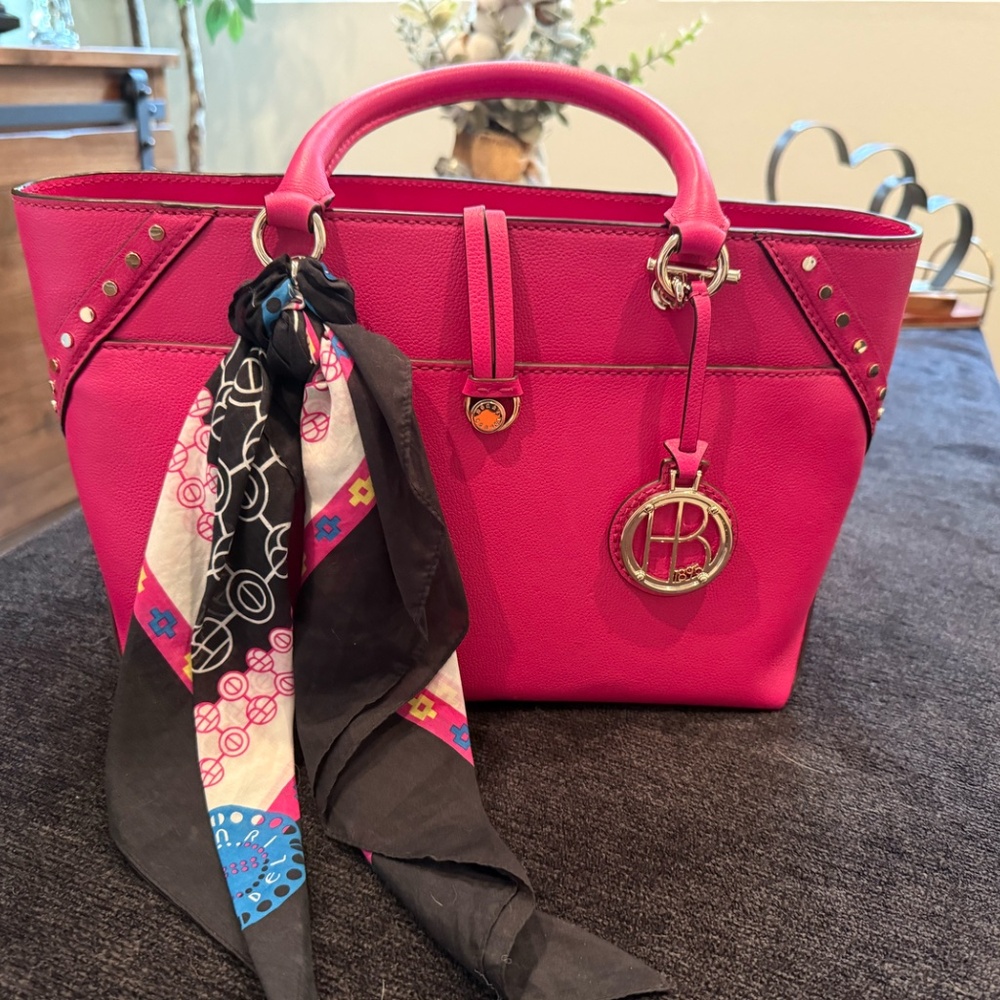 Hendi Bendel Atrium Satchel w/Original Scarf & Dust Bag